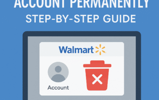 delete walmart account