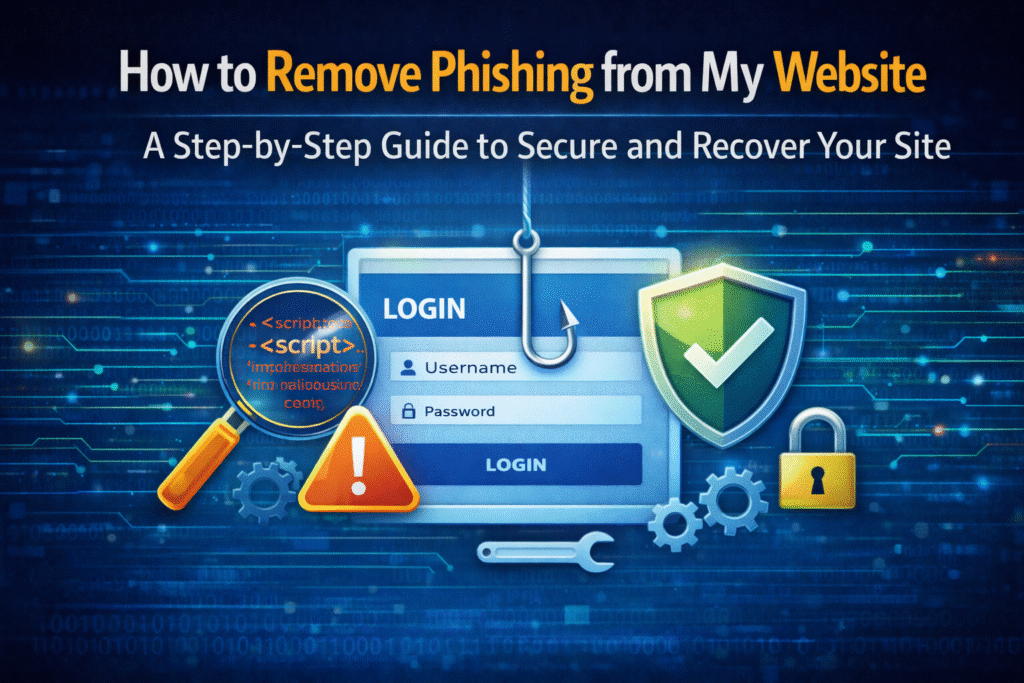 how to remove phishing from my website