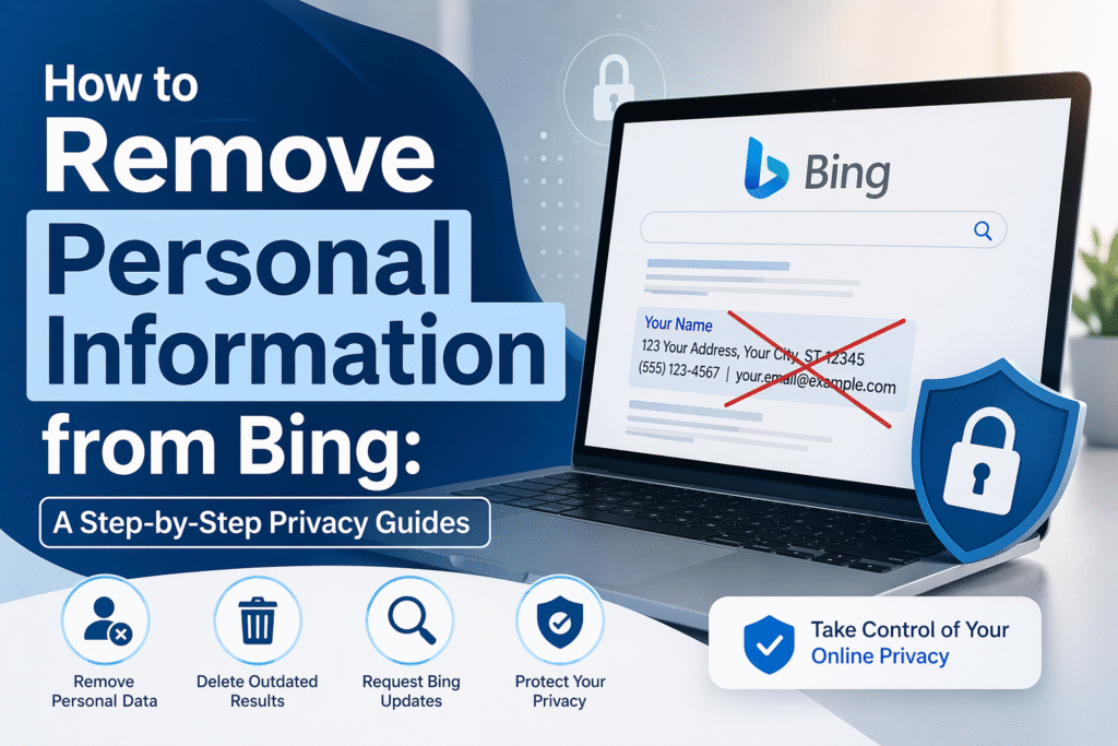 how to remove personal information from bing