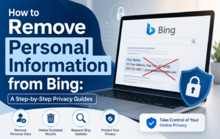 how to remove personal information from bing