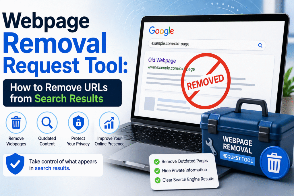 webpage removal request tool