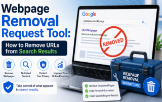 webpage removal request tool