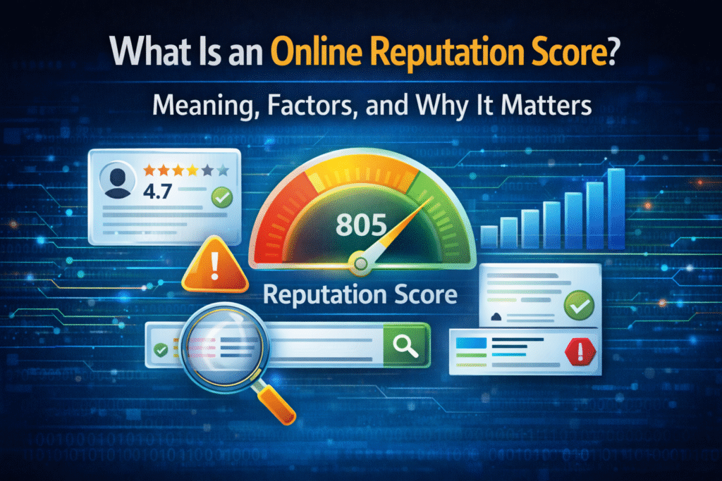 what is an online reputation score