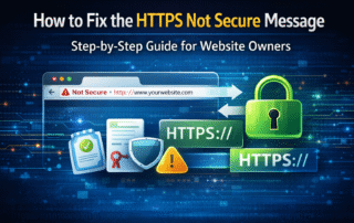 how to fix the https not secure message in chrome